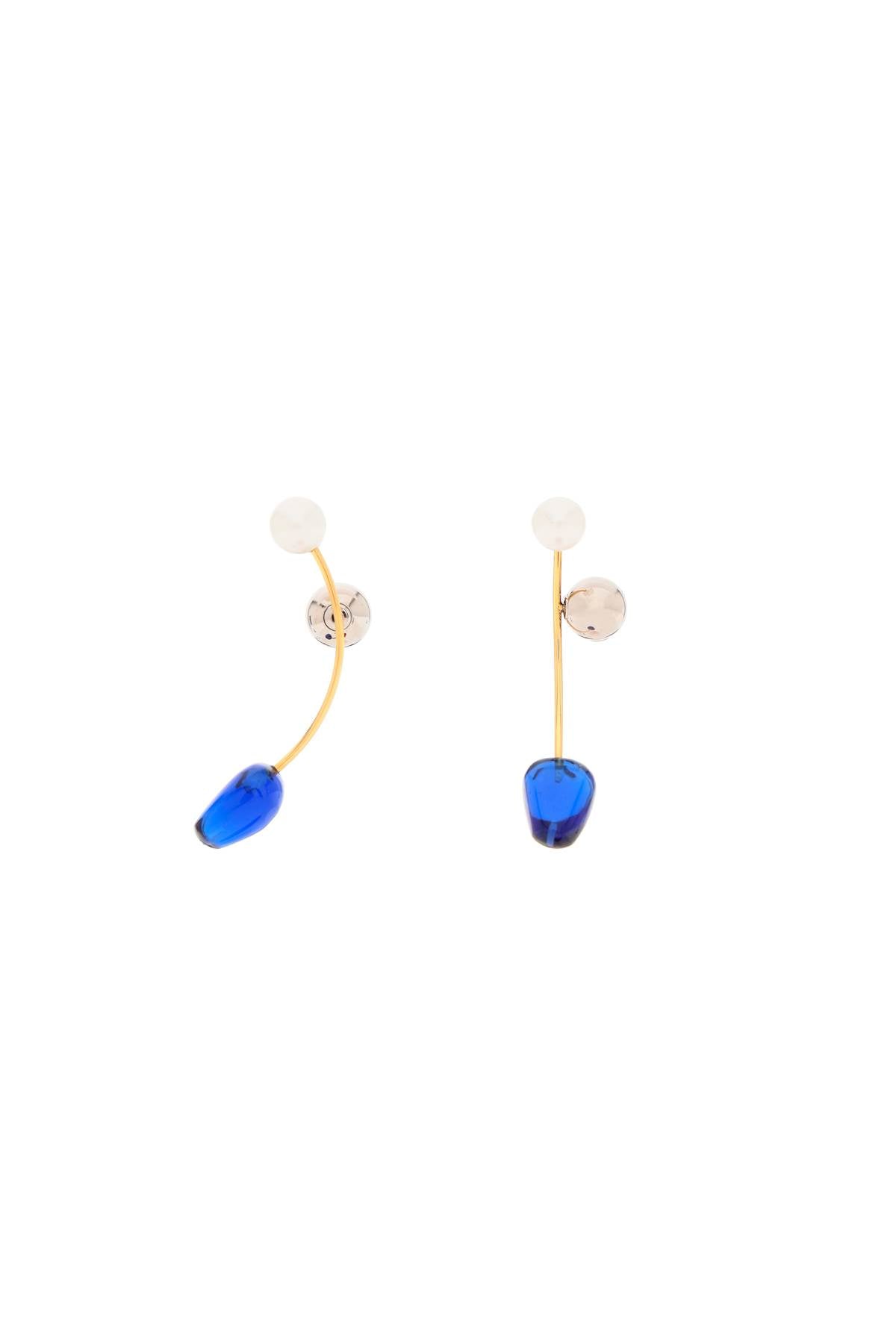 Dries Van Noten earrings with pearls and stones EARW241409078504