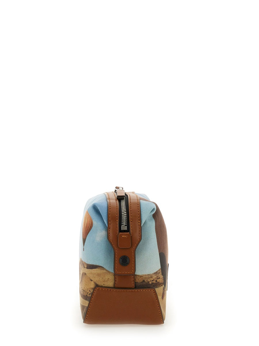 Paul Smith BEAUTY CASE WITH "SIGNATURE STRIPE BALLOON" PRINT M1A-7406-MBALLOPR