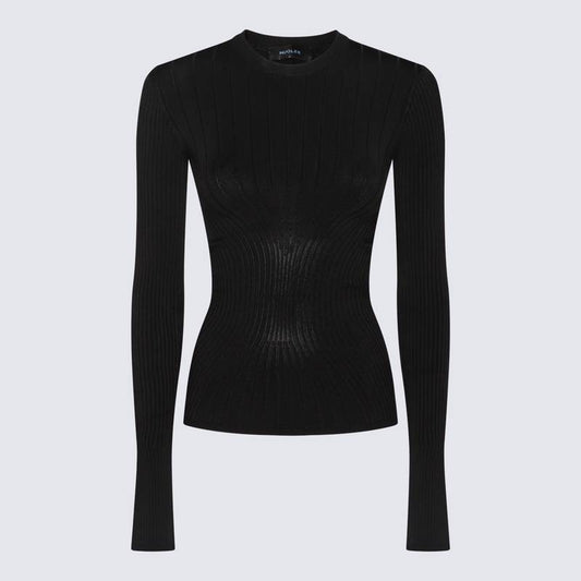 MUGLER Sweaters Black 24F2TO071911161999