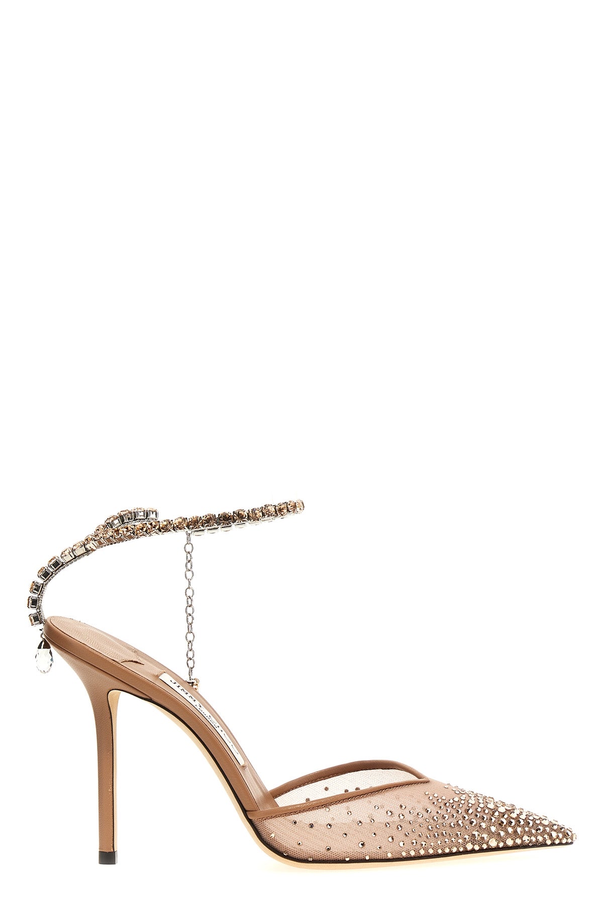 JIMMY CHOO 'SAEDA' PUMPS SAEDA100BGMBALLETPINKCRYS