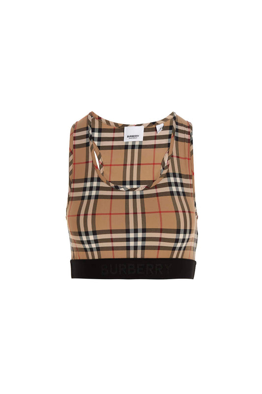 Burberry CHECK SPORTY TOP 8049477ARCHIVEBEIGE