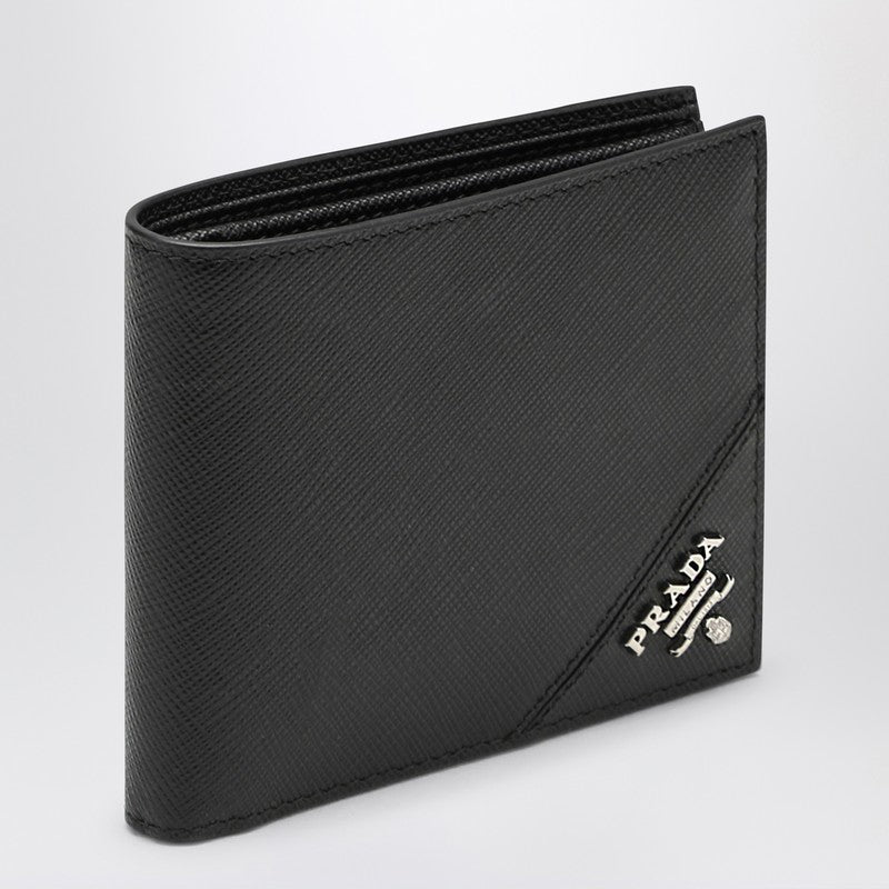 Prada Black horizontal wallet with logo 2MO738QMEQ_PRADA-F0002