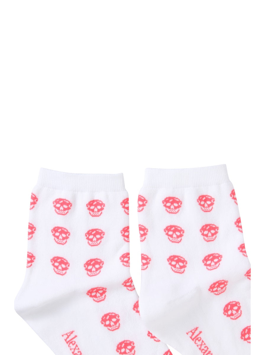 Alexander McQUEEN SHORT SKULL SOCK 6651893D86Q9037