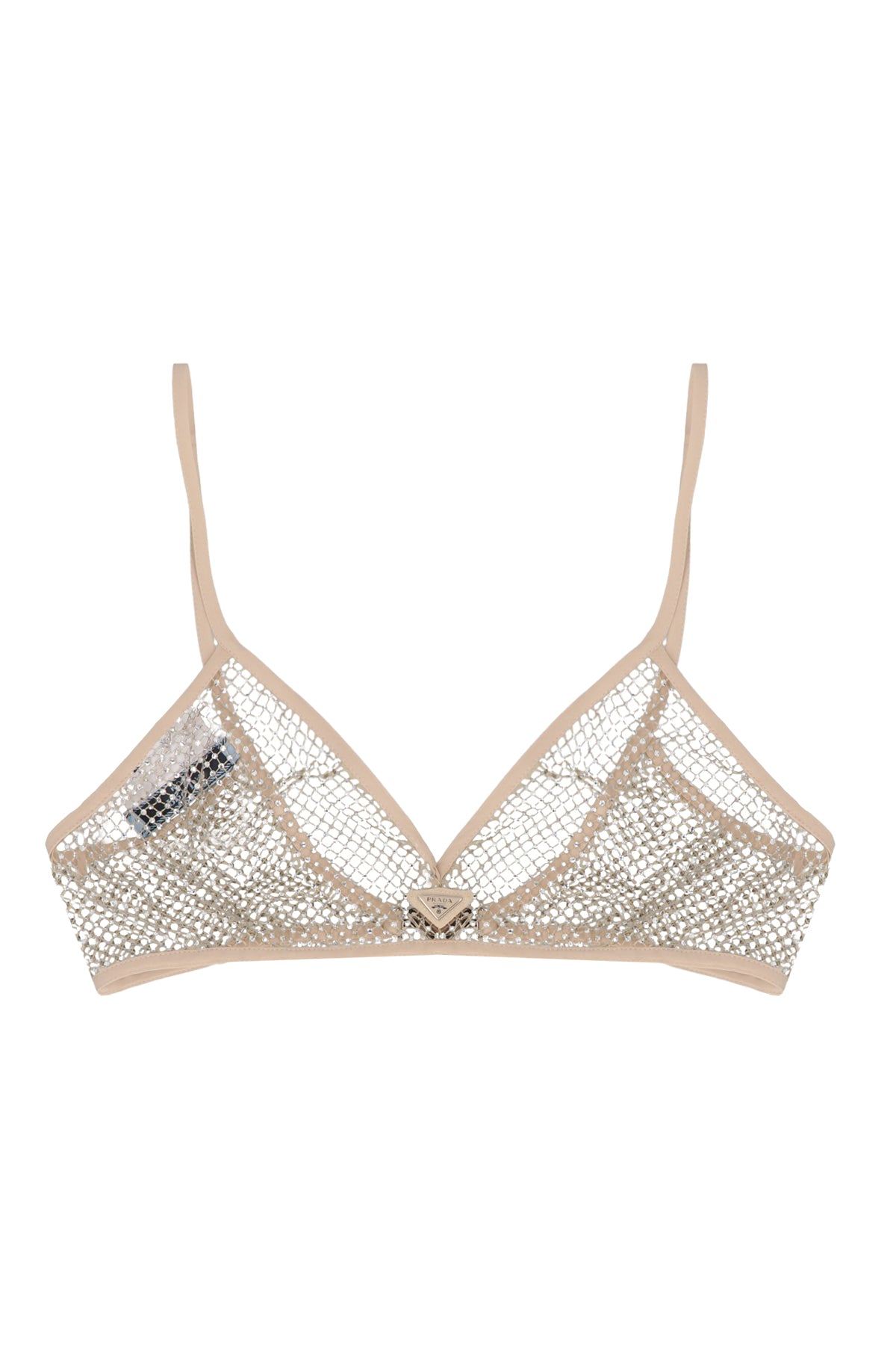 Prada RHINESTONE MESH BRA P918LRS23112B6F0Z2D