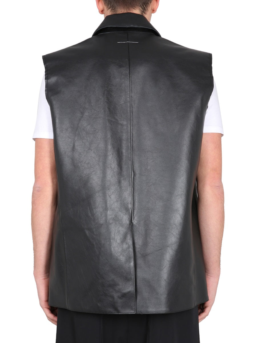 MM6 Maison Margiela LEATHER VEST S52FB0076SY1621900