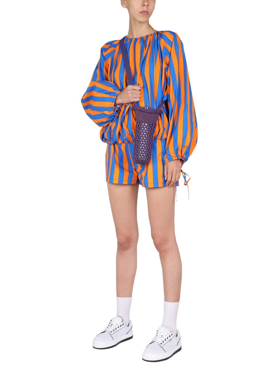 SUNNEI STRIPED PATTERN SHIRT  MRTWWTOP024WVN010OAS