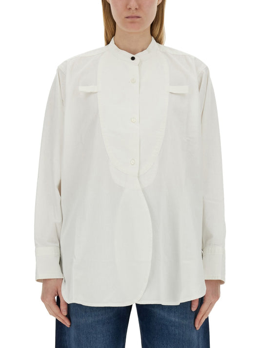 VICTORIA BECKHAM COTTON SHIRT 1224DSH005422AWASHEDWHITE