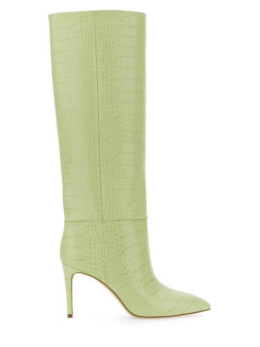 PARIS TEXAS STILETTO BOOT 85 PX548XCOCOLIME