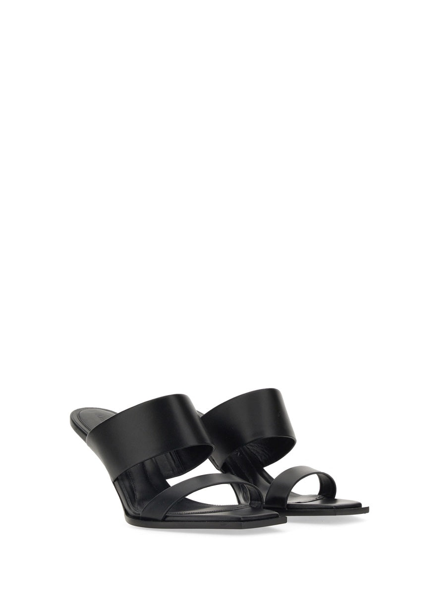 Alexander McQUEEN LEATHER SANDAL 746243WIDQ01000