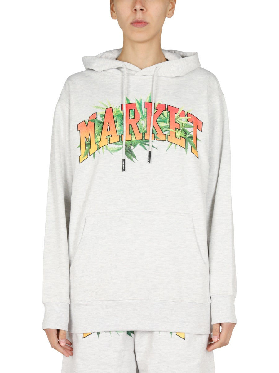 MARKET LOGO PRINT SWEATSHIRT  397000351ASHGREY