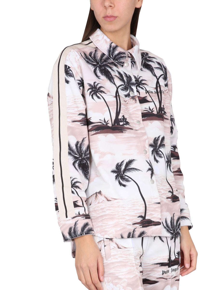 Palm Angels ISLAND PRINT SHIRT PWGA050S23FAB0016110