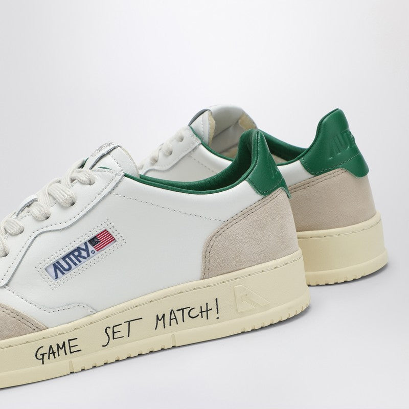 AUTRY Medalist sneakers in white/green leather AULMMA05P_AUTRY-MA05