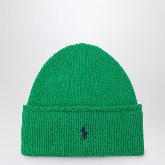 Polo Ralph Lauren Green wool bonnet with logo 455954355005WOP_POLOR-PG