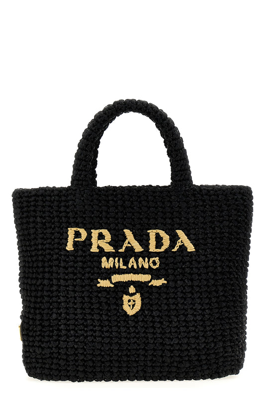 Prada SMALL WOVEN FABRIC SHOPPING BAG 1BG422VOOL2C2TF0ES7