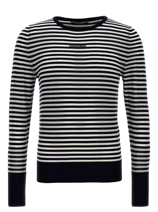 Dolce & Gabbana STRIPED SWEATER GXX14ZJCVQ9W1002