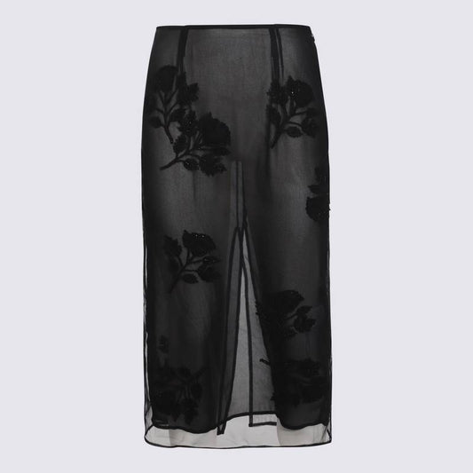 Blumarine Skirts Black A444G037AR9909