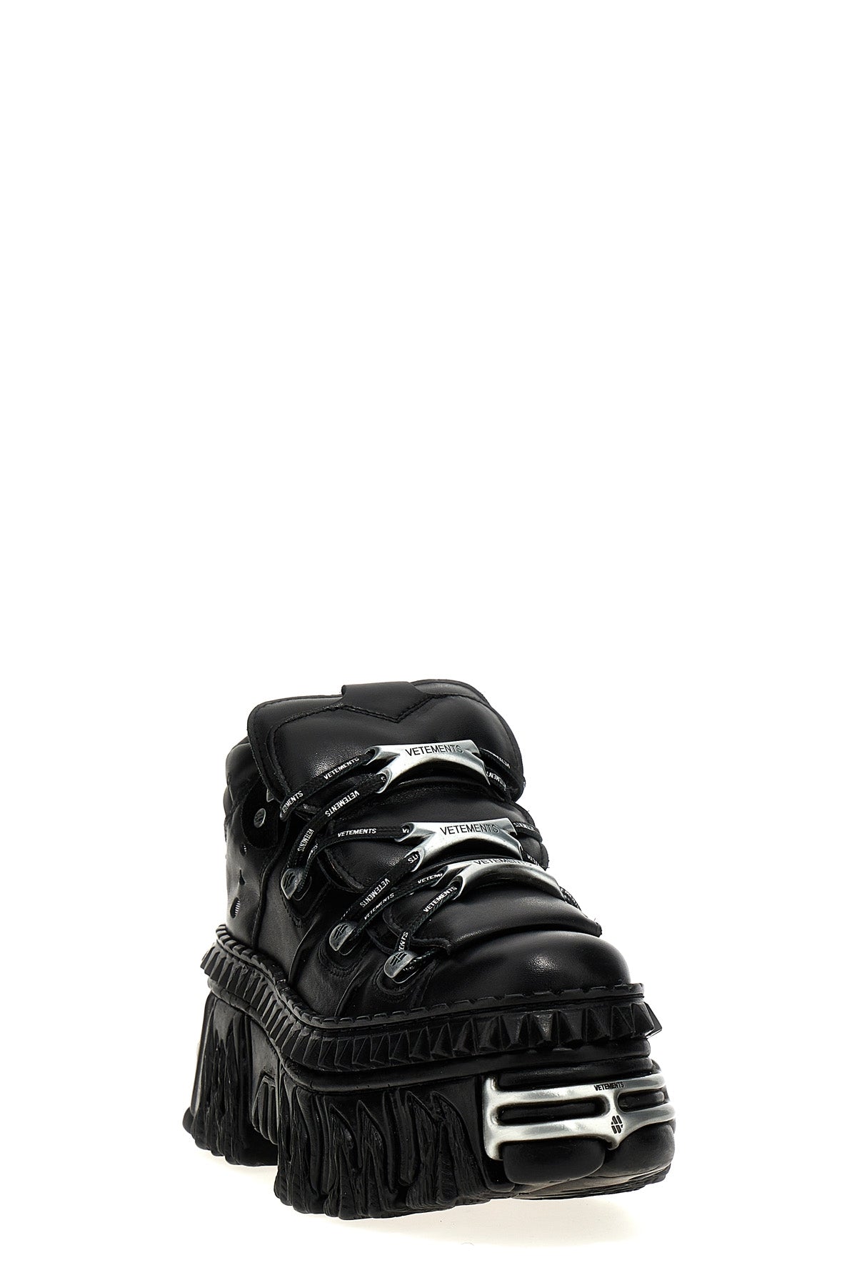 VETEMENTS X NEW ROCK 'PLATFORM' SNEAKERS UE64SN120BBLACK