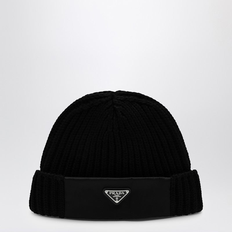 Prada Re-Nylon gabardine/ wool cap UMD4461WTOP_PRADA-F0002