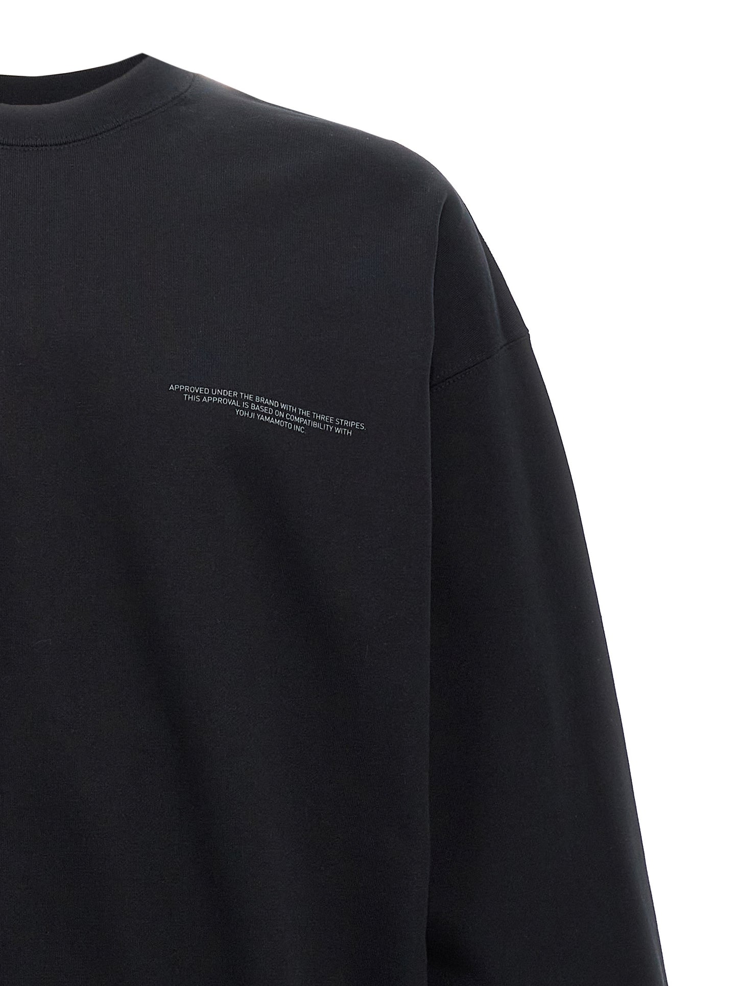 Y-3 LOGO PRINT SWEATSHIRT JE9276BLACK