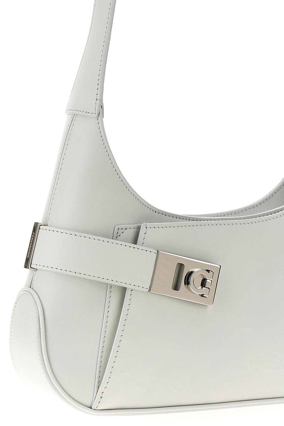 FERRAGAMO 'ARCHIVE' MEDIUM SHOULDER BAG 768596OPTICWHITE