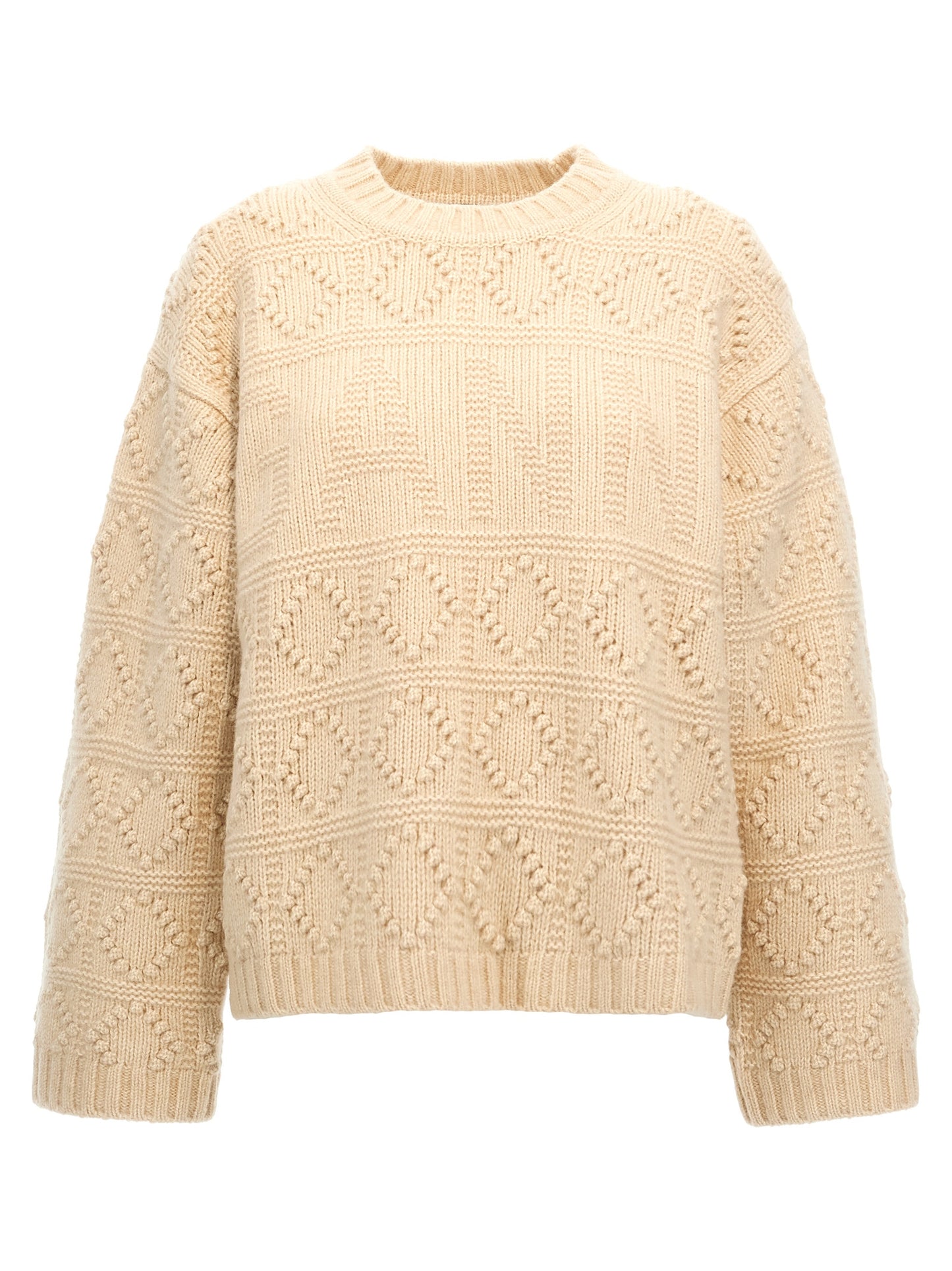 GANNI 'BUBBLE KNIT' WORKED SWEATER K2220135