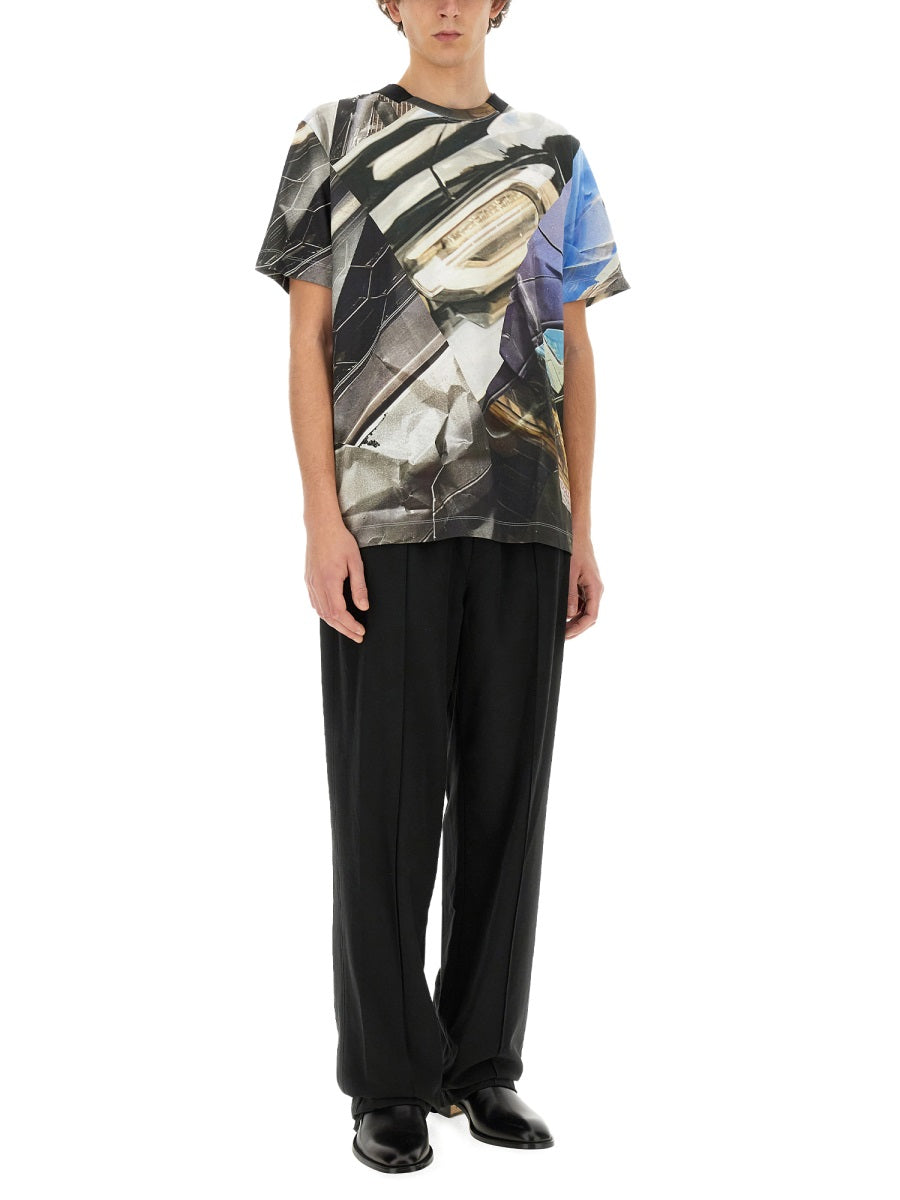 Helmut lang T-SHIRT WITH PRINT O01HM5121XF