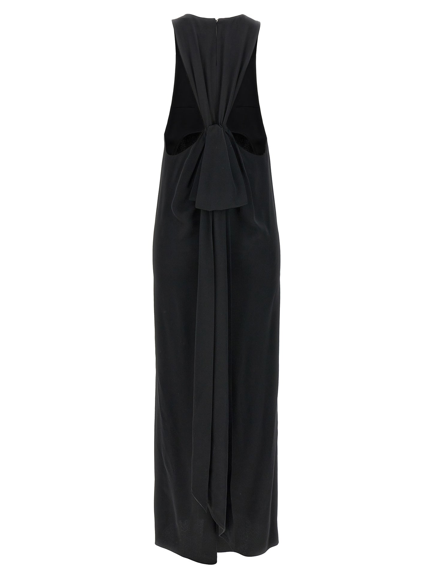 Saint Laurent LONG CREPE SATIN DRESS 774959Y3H121000