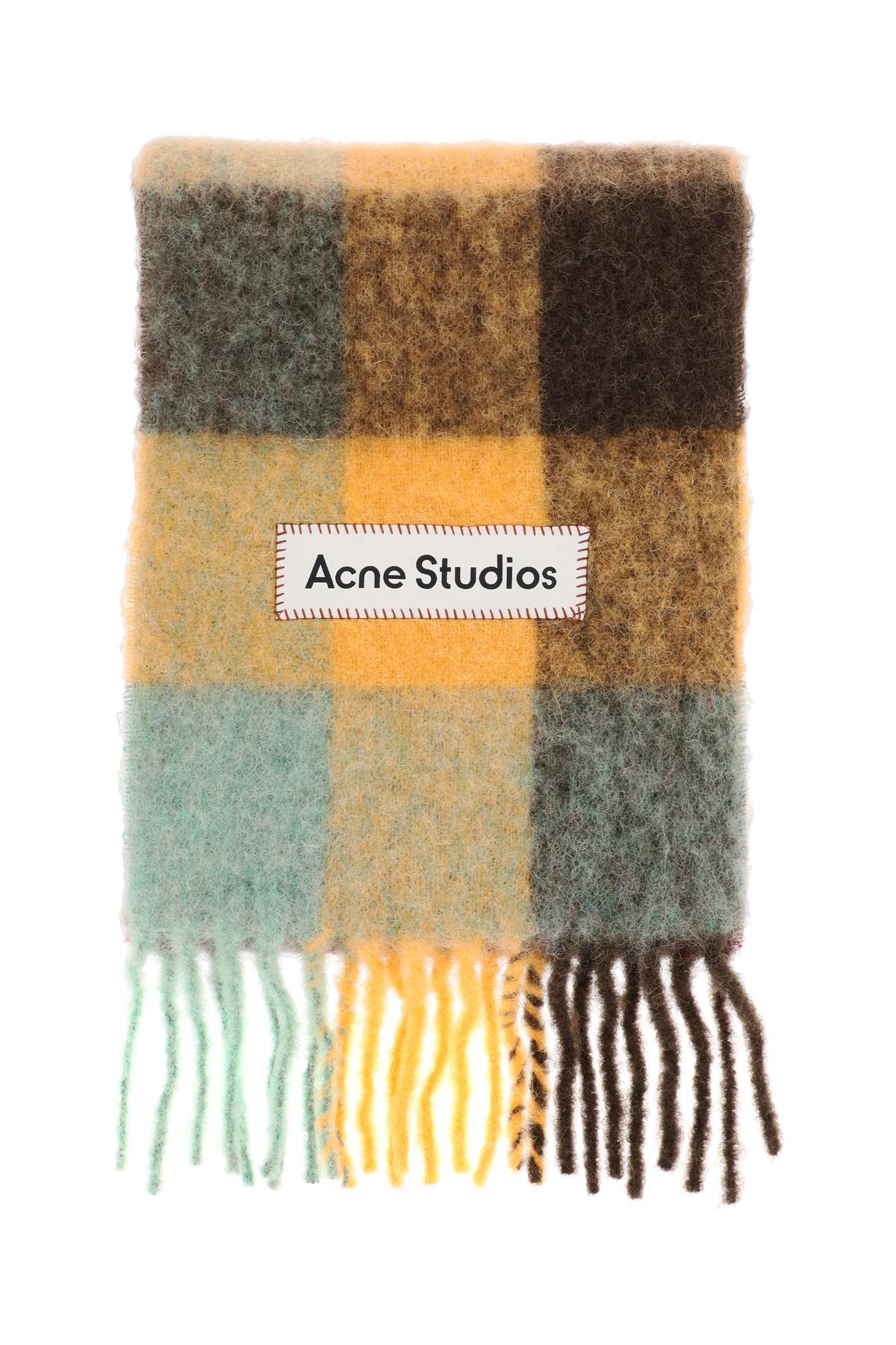 Acne Studios checkered mohair scarf CA0084BO9CB