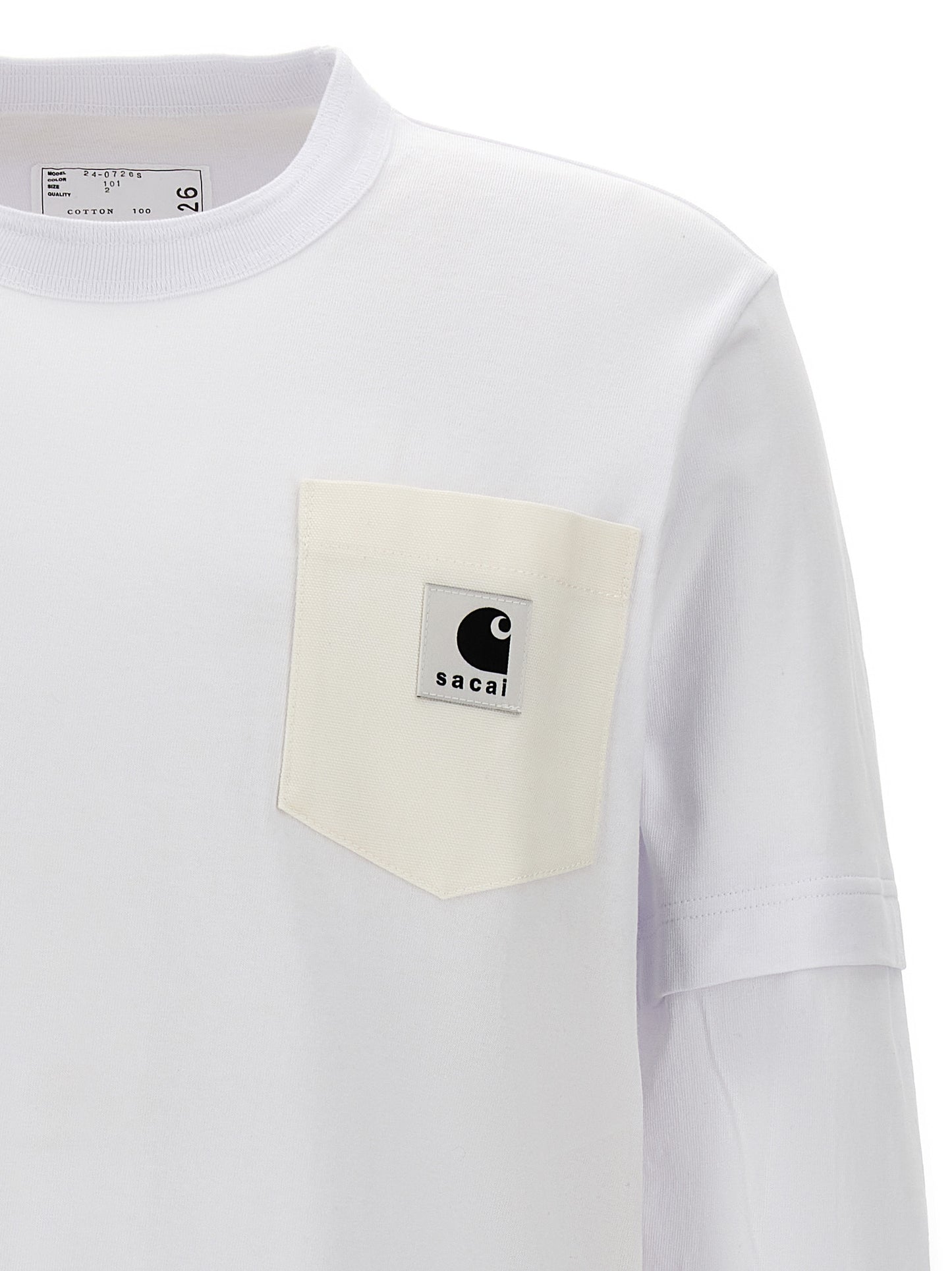 sacai T-SHIRT SACAI X CARHARTT WIP 240726S101