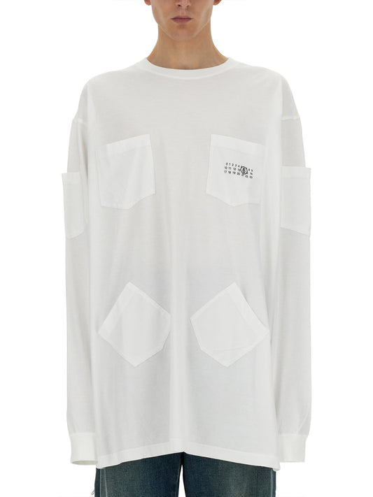 MM6 Maison Margiela T-SHIRT WITH LOGO SH2NH0001S23588101