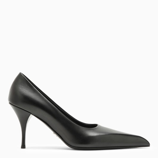 Prada Black pointed pumps in leather 1I484NA085070O_PRADA-F0002