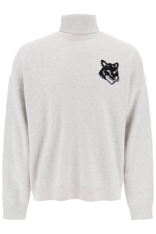 Maison Kitsuné FOX HEAD INTARSIA HIGH NECK SWEATER LM00820KT1063H120