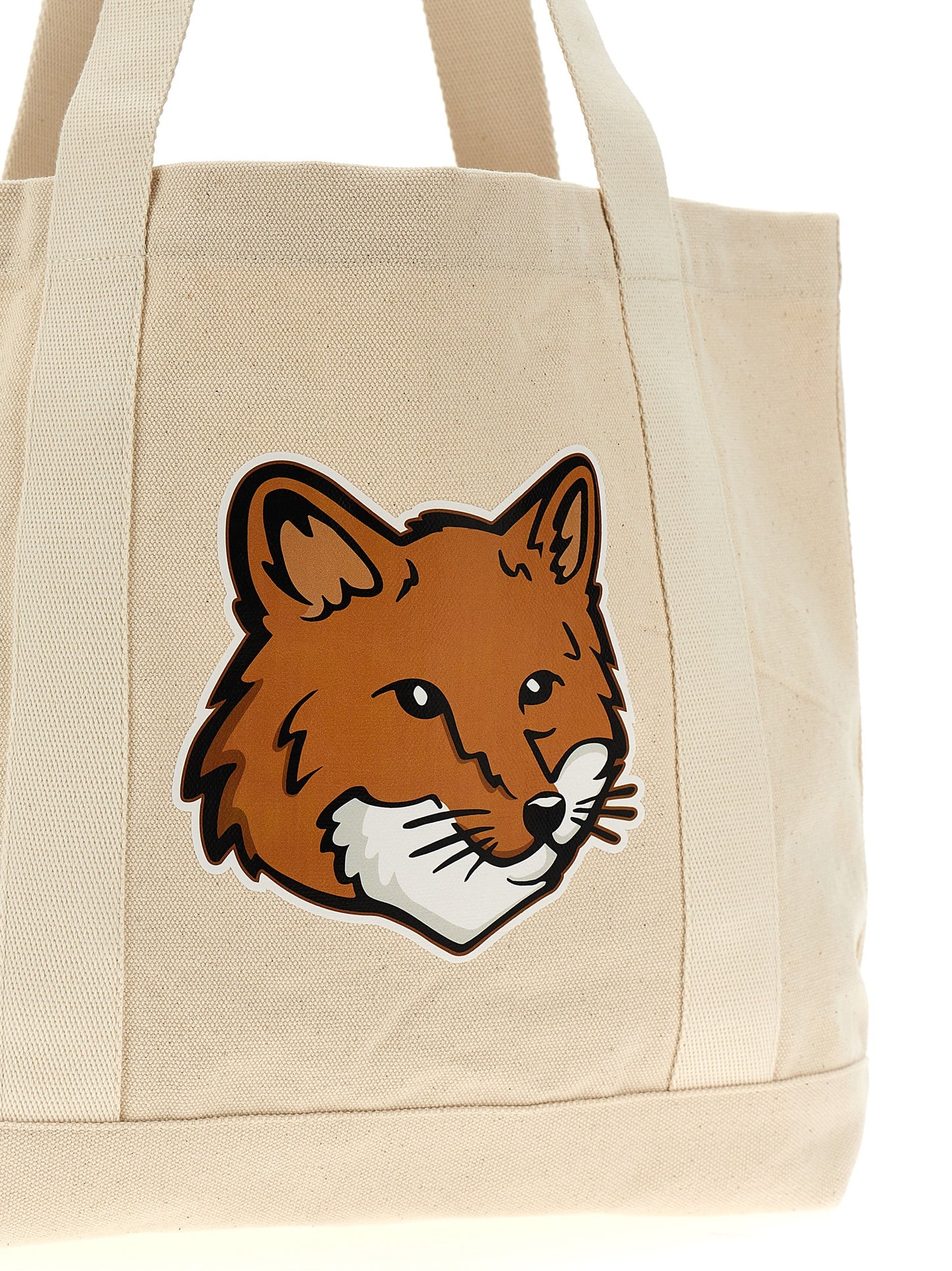 Maison Kitsuné 'FOX HEAD' SHOPPING BAG LW05101WW0050P700