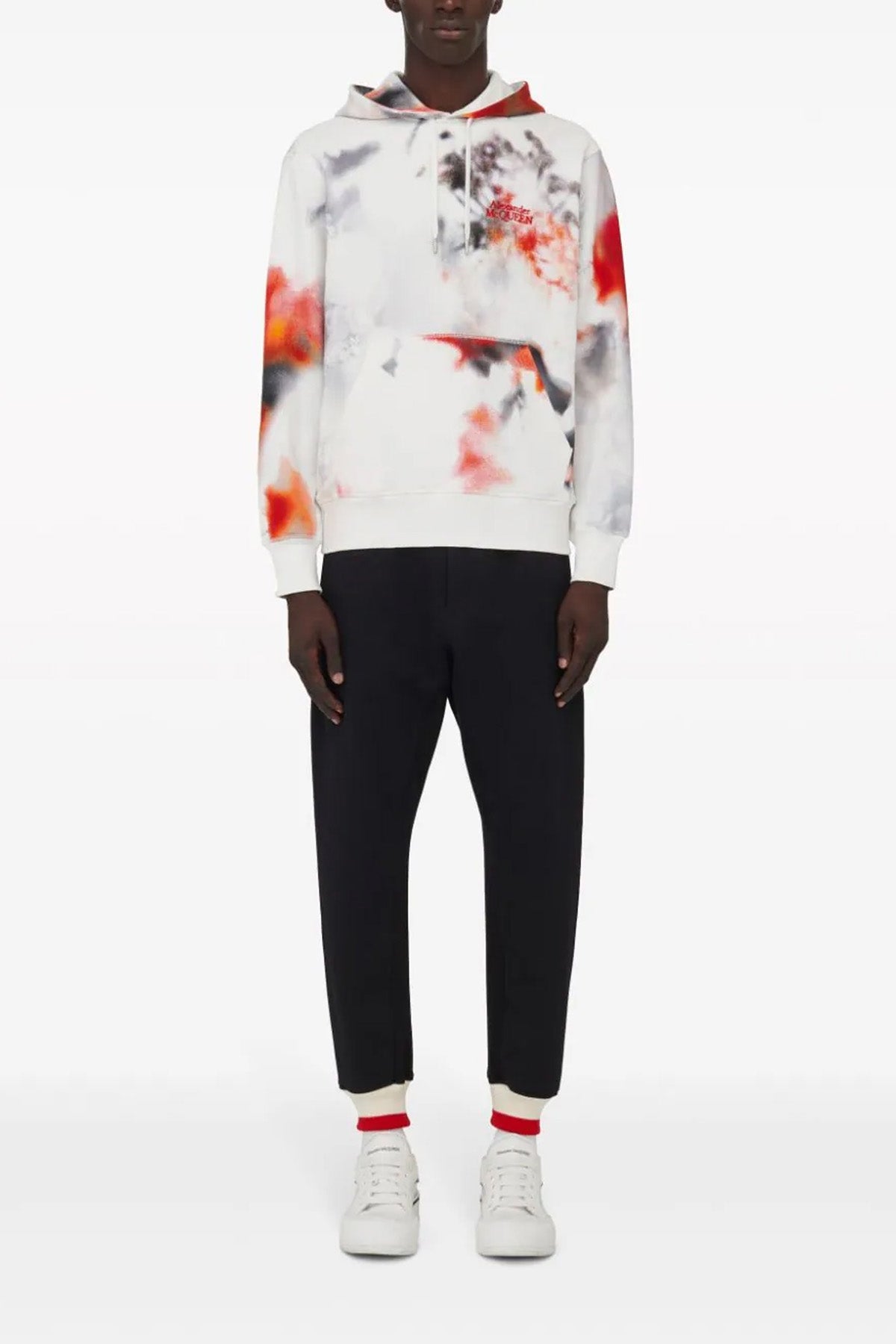 Alexander McQUEEN 'OBSCURED FLOWER' HOODIE 776275QXAAS9113