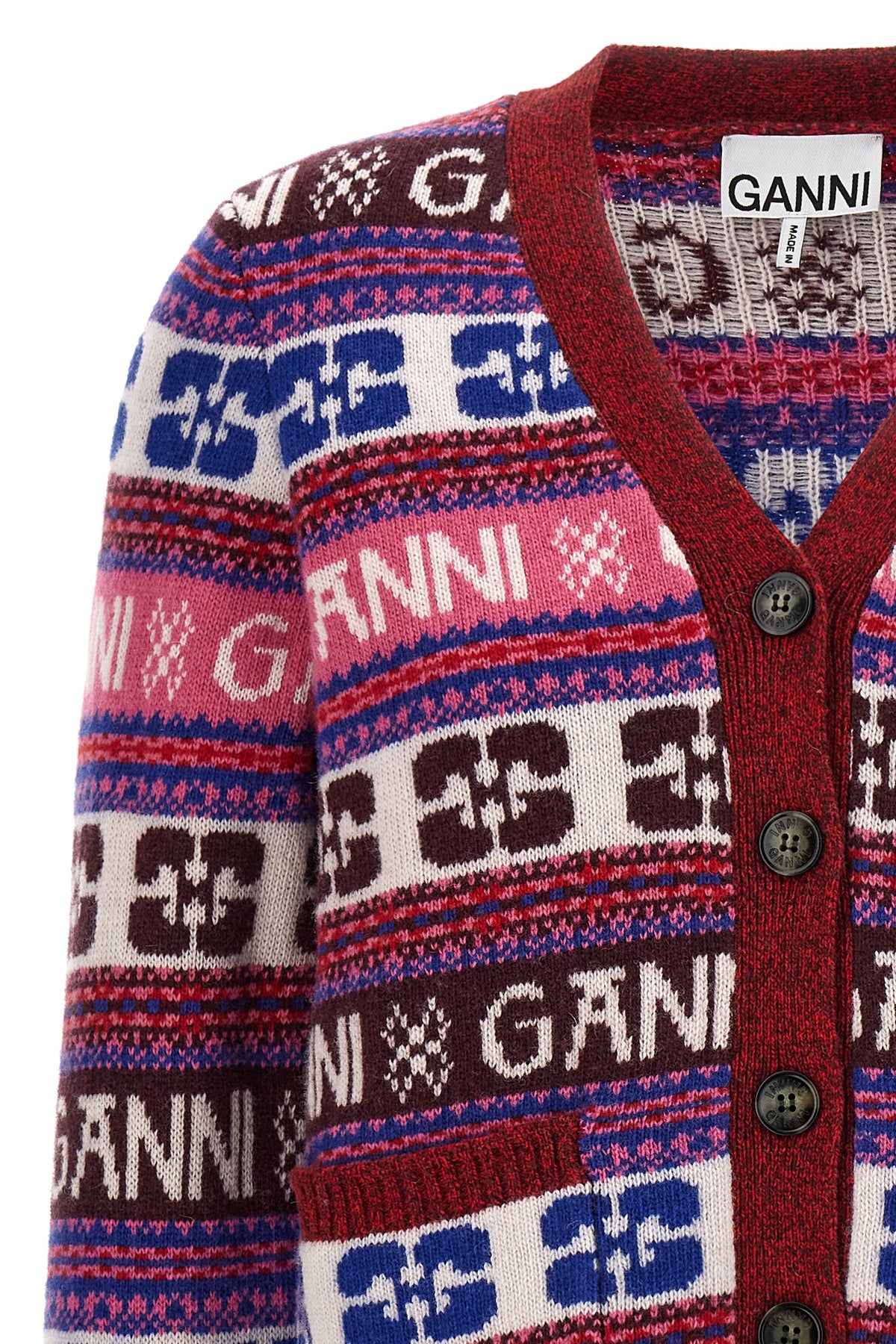 GANNI LOGO CARDIGAN K2122999