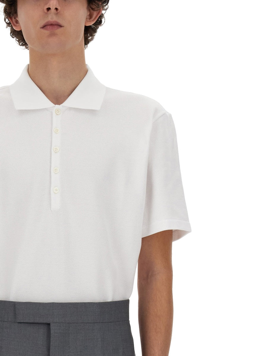 Thom Browne COTTON PIQUE POLO MJP042A00050100