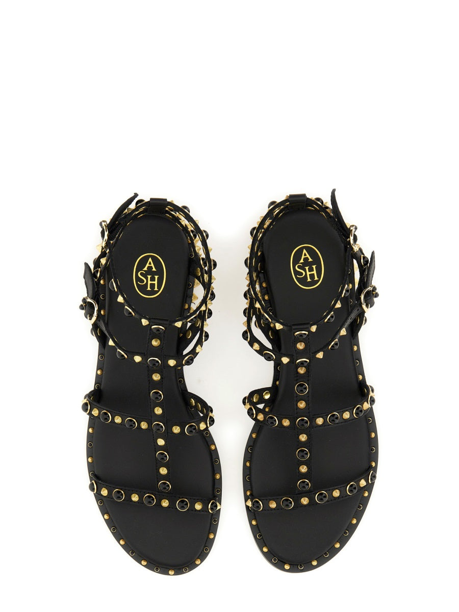 ASH STUDDED SANDAL PEPS01SOFTBRASILBLACK/GOLD