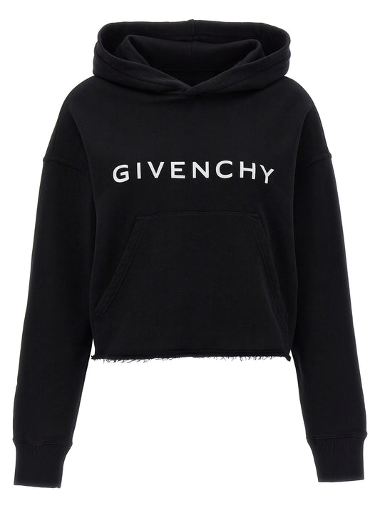 GIVENCHY LOGO PRINT HOODIE BWJ03M3YAC001