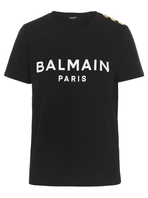 Balmain LOGO PRINT T-SHIRT BF1EF005BB02EAB