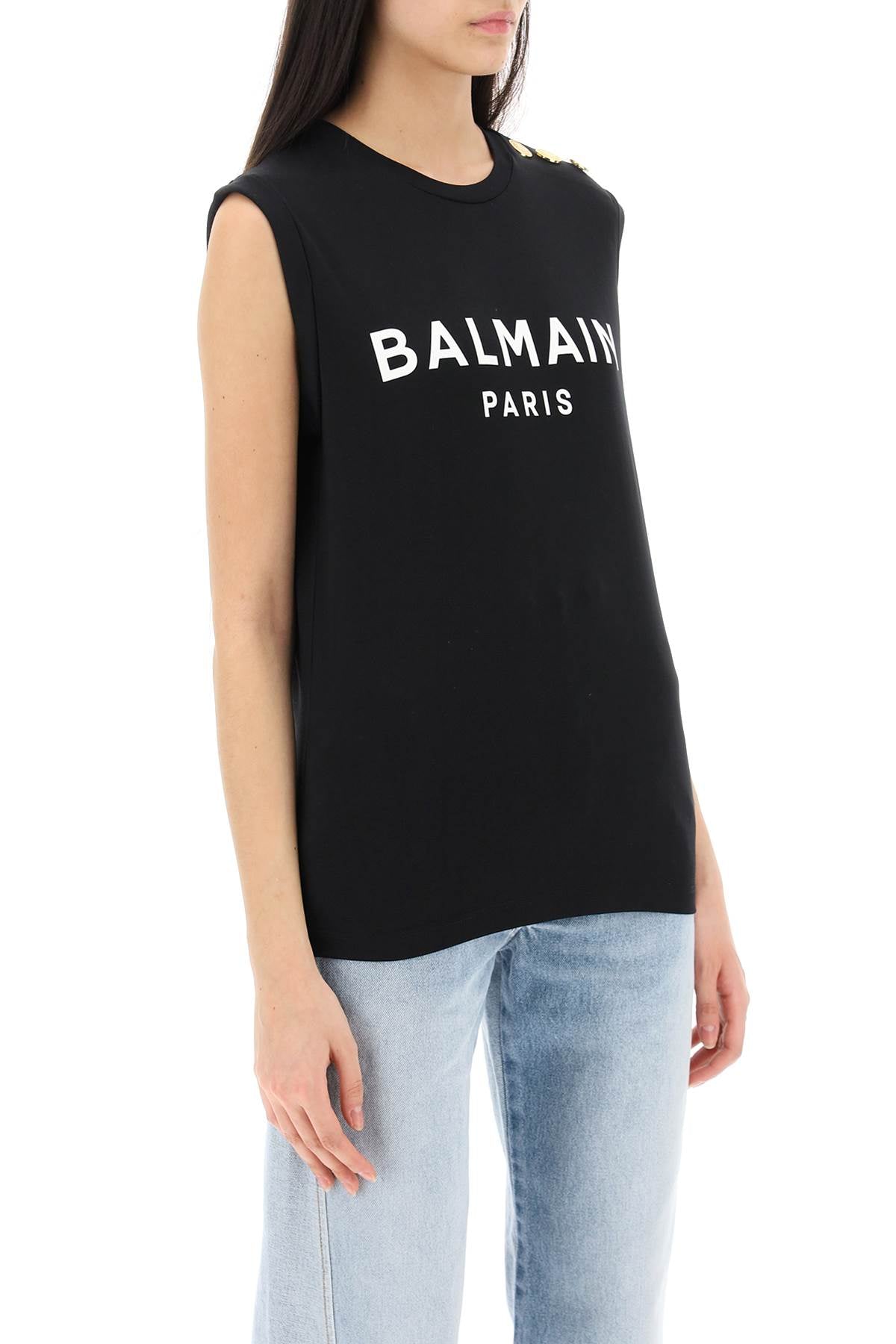 Balmain Top black CF1ED001BB02EAB