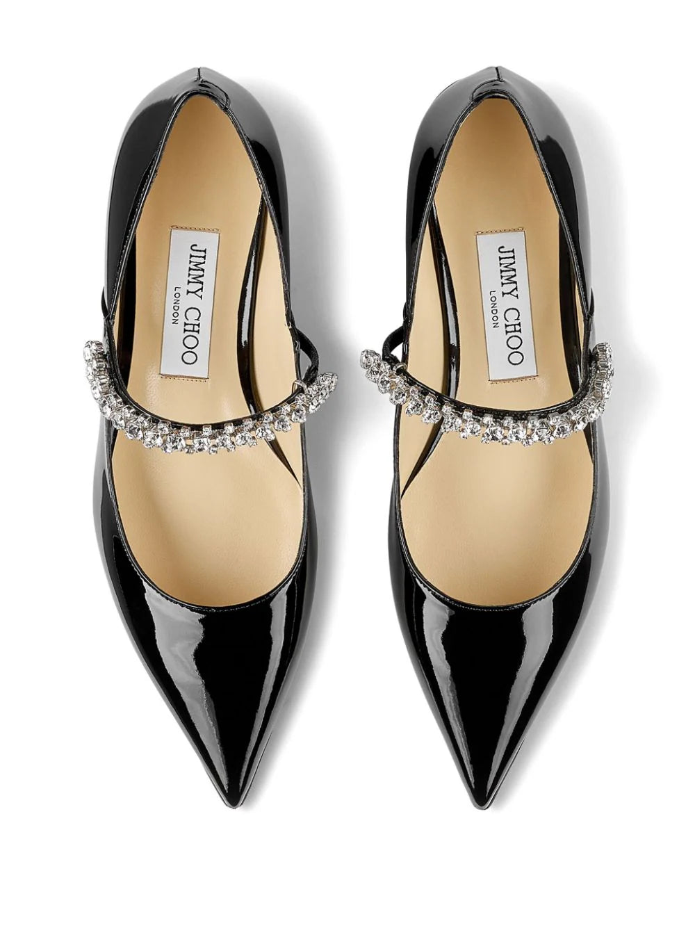 JIMMY CHOO Flat shoes Black BINGPUMPFLATPATBLACK