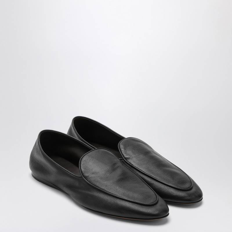 The Row Black leather Awar loafer F1559L59P_THERO-BLK