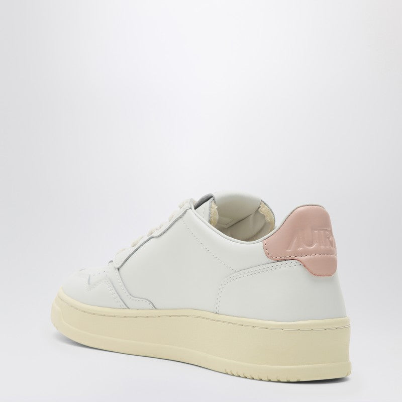 AUTRY White/pink leather Medalist sneakers AULWLL16P_AUTRY-LL16