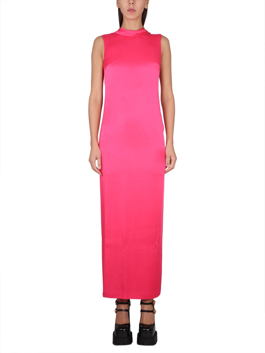 VERSACE LONG DRESS WITH RING NECKLINE 10100111A073191PM60