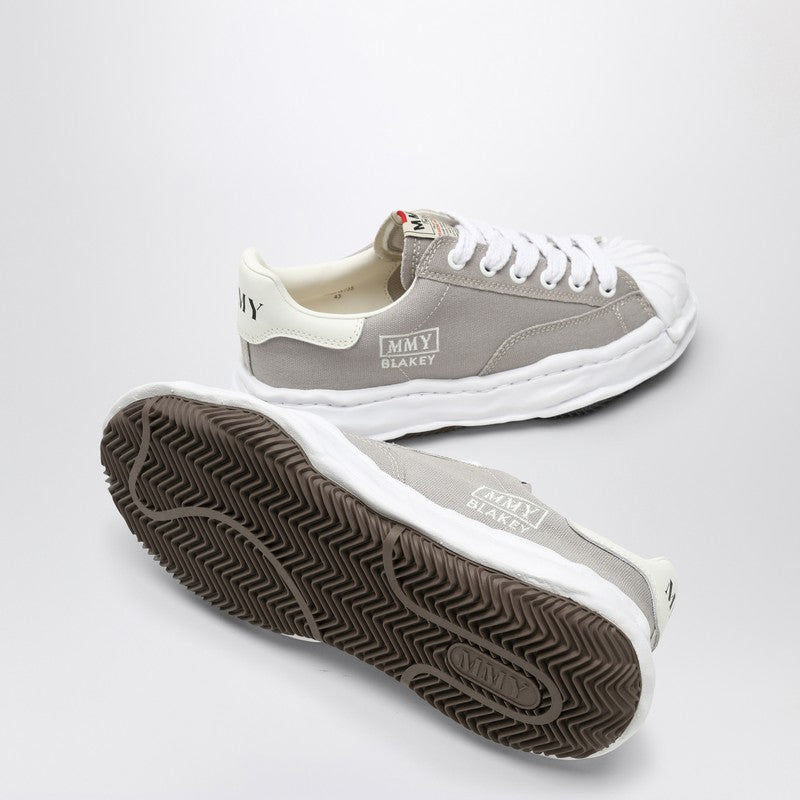 Maison Mihara Yasuhiro Light grey canvas Blakey low-top sneakers A08FW735COP_MIHAR-GR