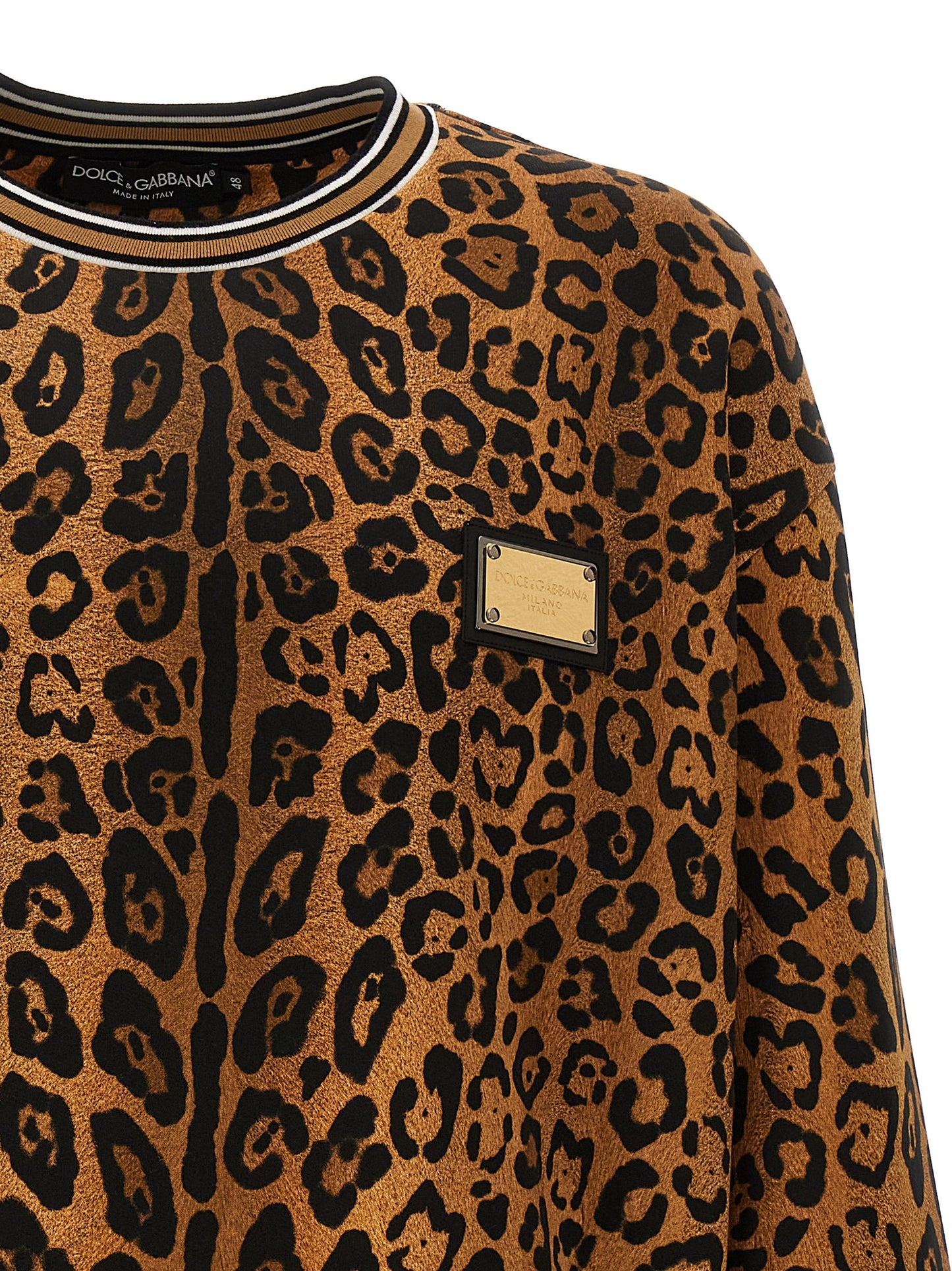 Dolce & Gabbana LEOPARD PRINT SWEATSHIRT G9AHSTII7B4HXNBM