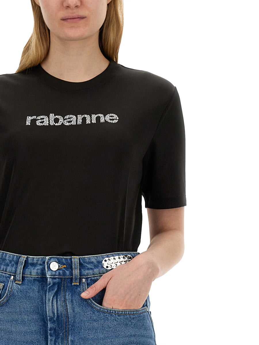 Rabanne T-SHIRT WITH LOGO 24PJTE151PA0211P001