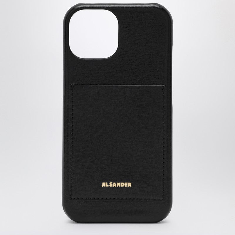 Jil Sander Black iPhone 15 cover with logo J07VL0030P6486001