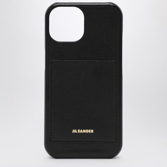 Jil Sander Black iPhone 15 Pro cover with logo J07VL0030P6486P_JILSA-001