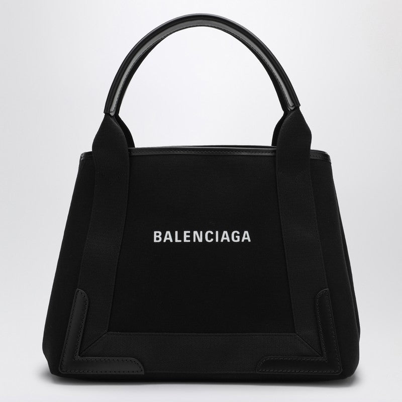 Balenciaga Small black Cabas bag in canvas and leather 3399332HH3NP_BALEN-1000